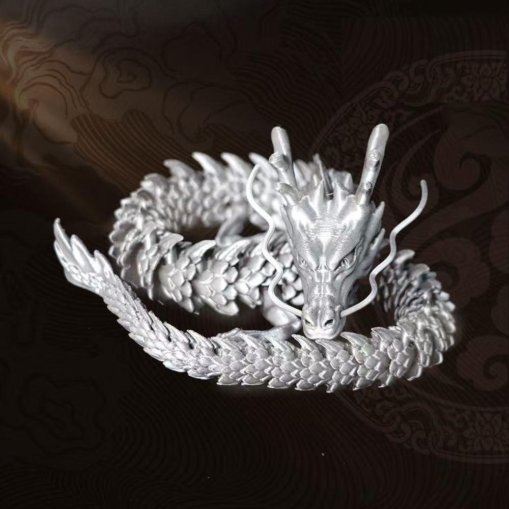 2 Dragones Impresos en 3D WUQIREN 30 cm Articulados