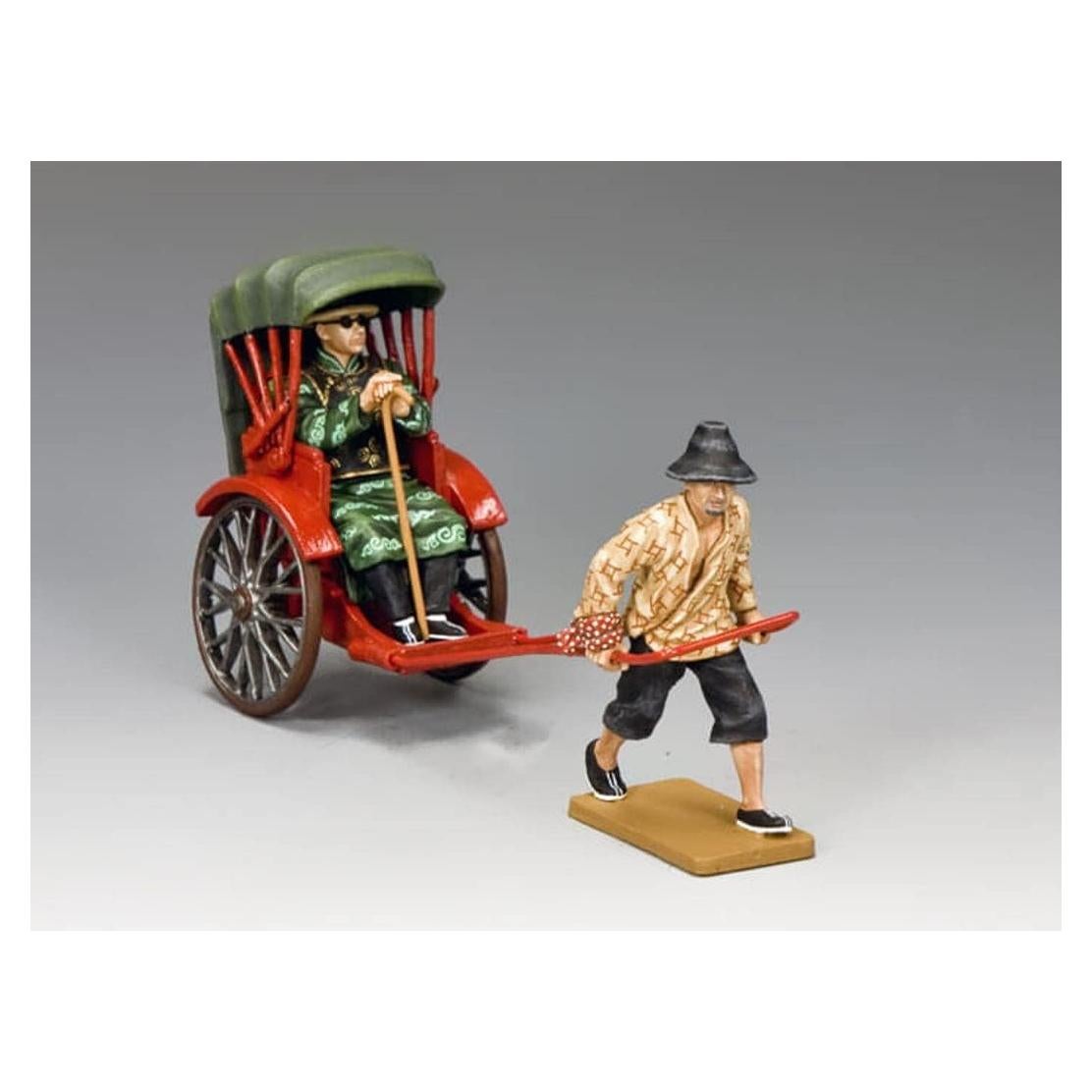 Soldados de Juguete Reyes y País Rickshaw Chino 1:30