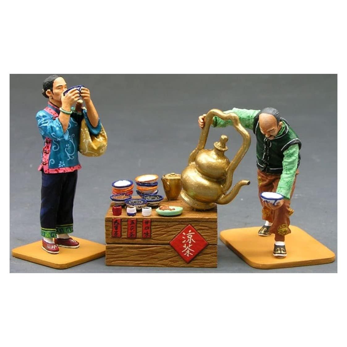 Figuras de Soldados de Juguete Reyes y País 1:30 Puesto de Té