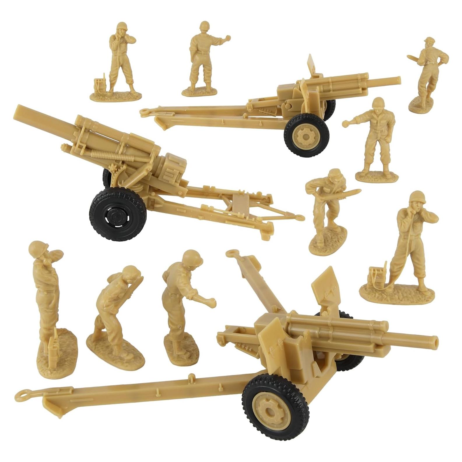Set de Artillería BMC Toys WW2 EE.UU. 12 Figuras y Howitzers