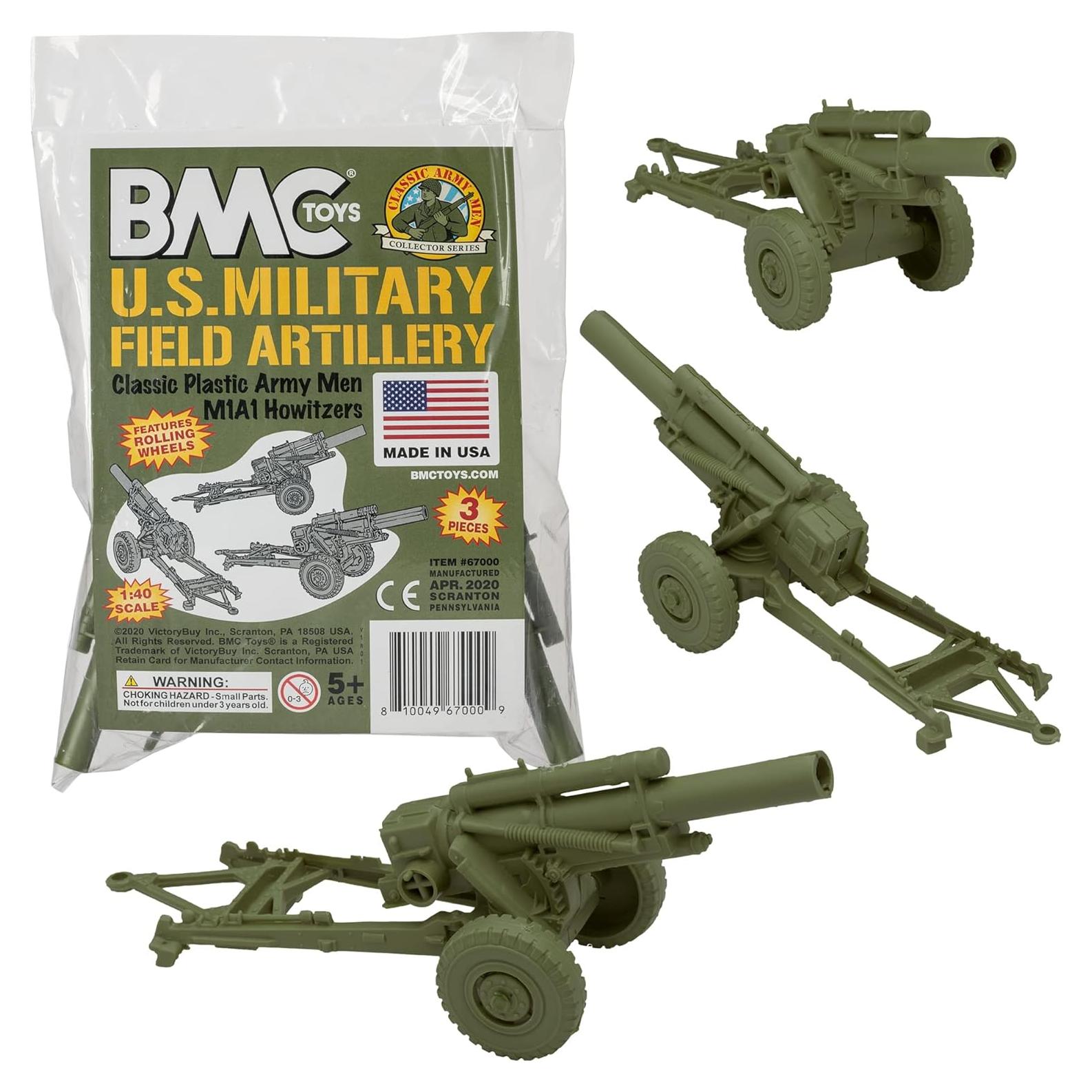 Conjunto de Artillería BMC Classic Howitzers 3 piezas Verde OD