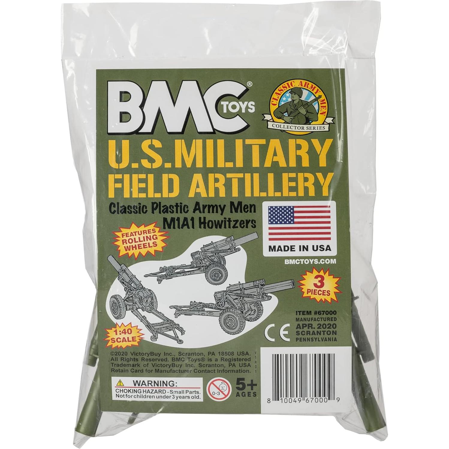 Conjunto de Artillería BMC Classic Howitzers 3 piezas Verde OD