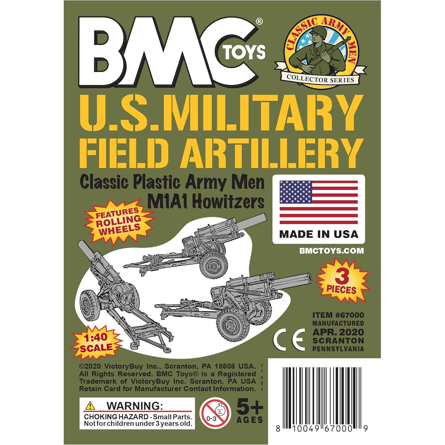 Conjunto de Artillería BMC Classic Howitzers 3 piezas Verde OD