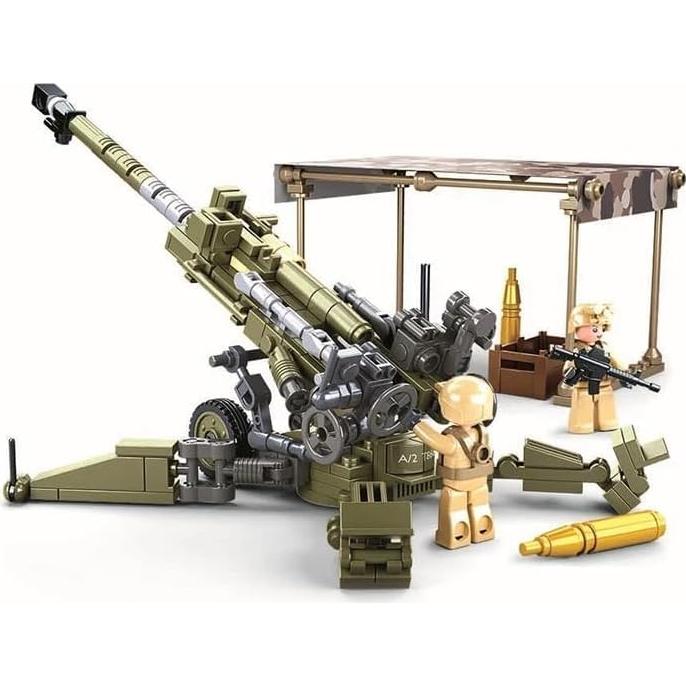 Set de Construcción Militar General Jim 155mm Artillería 258 Piezas