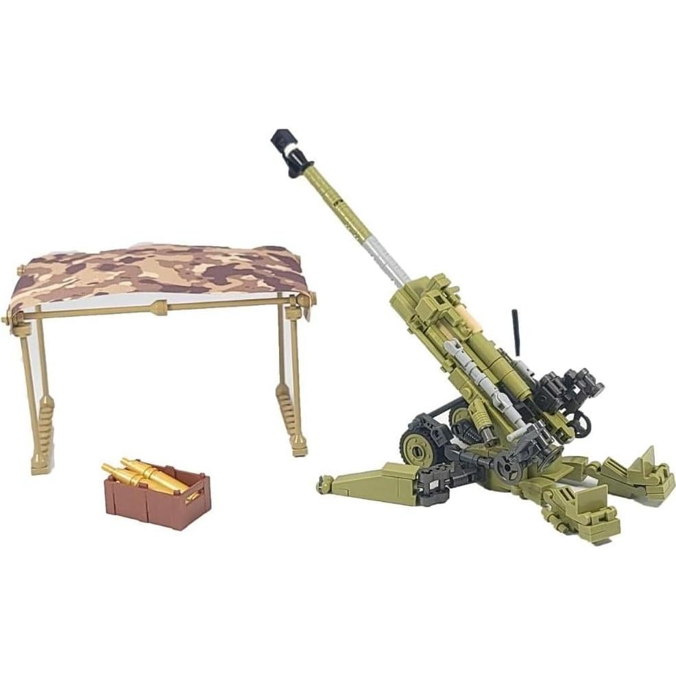 Set de Construcción Militar General Jim 155mm Artillería 258 Piezas