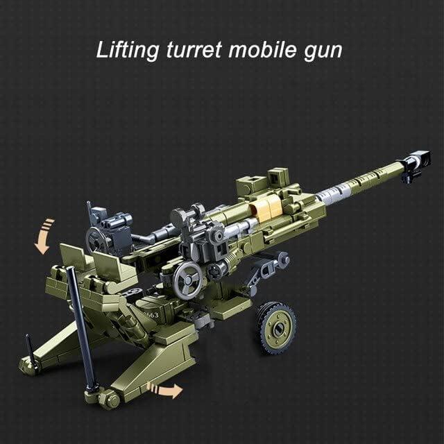 Set de Construcción Militar General Jim 155mm Artillería 258 Piezas