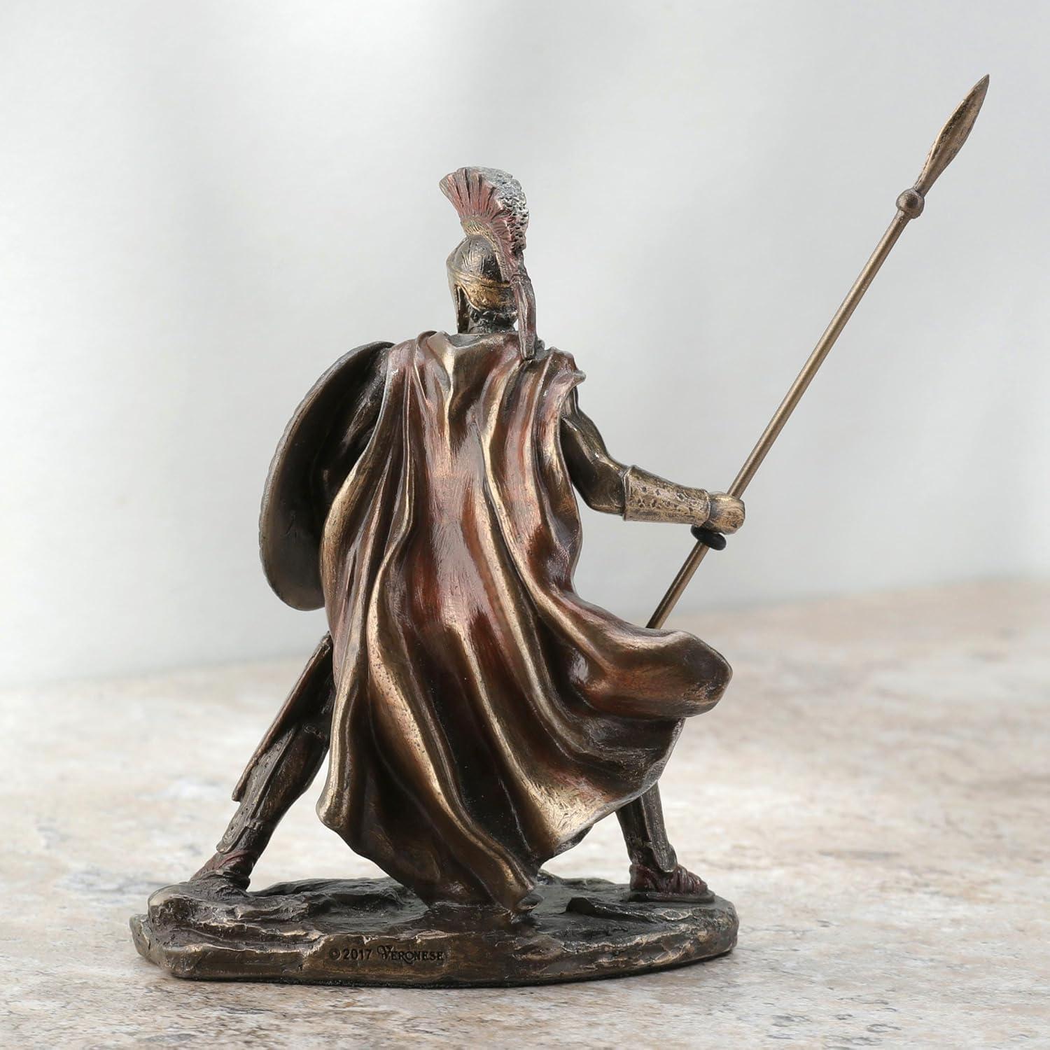 Figurita Guerrero Espartano Leonidas Veronese 10.16 cm Resina Bronce