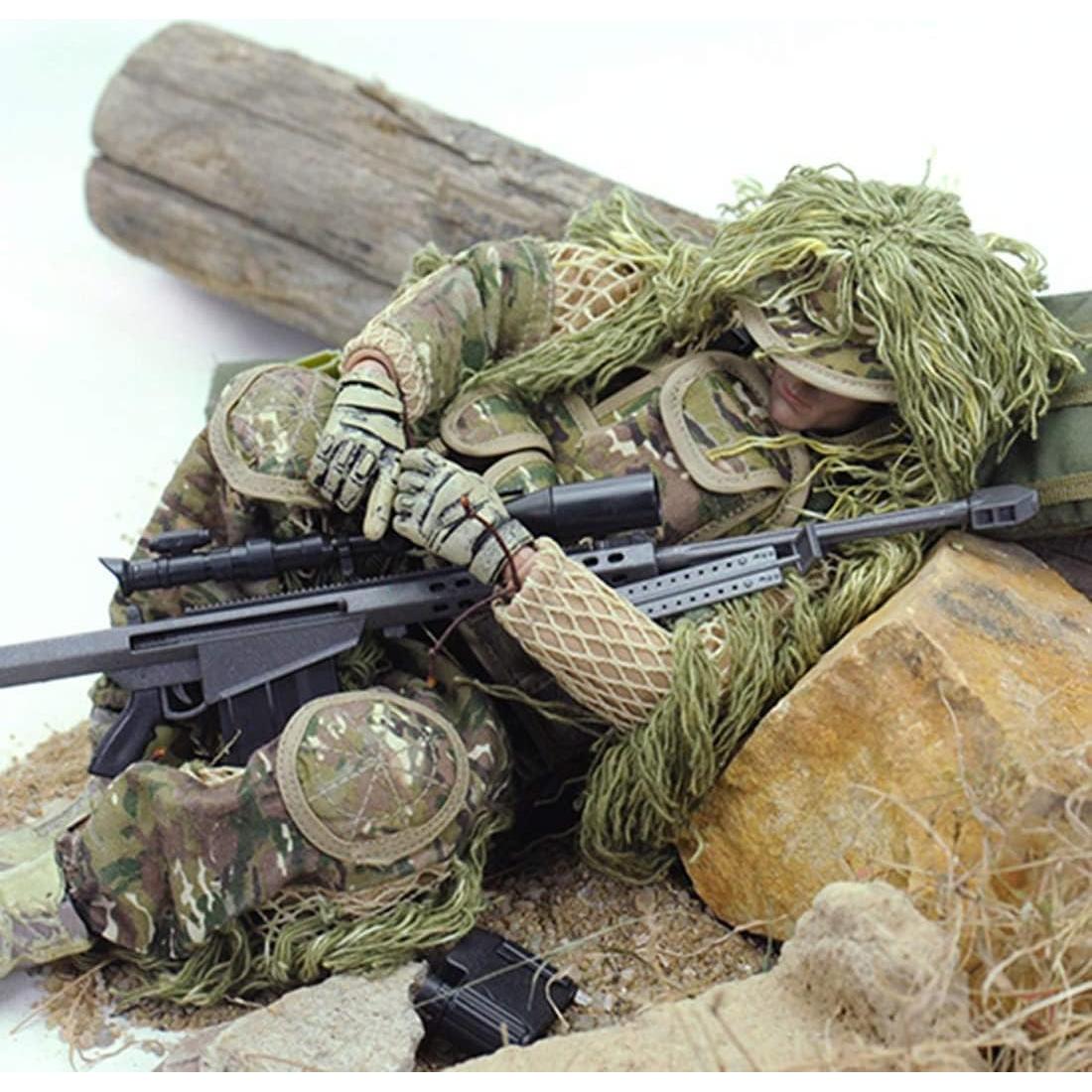 Figura de Acción Soldado Francotirador MoJyetli 30 CM Camuflaje
