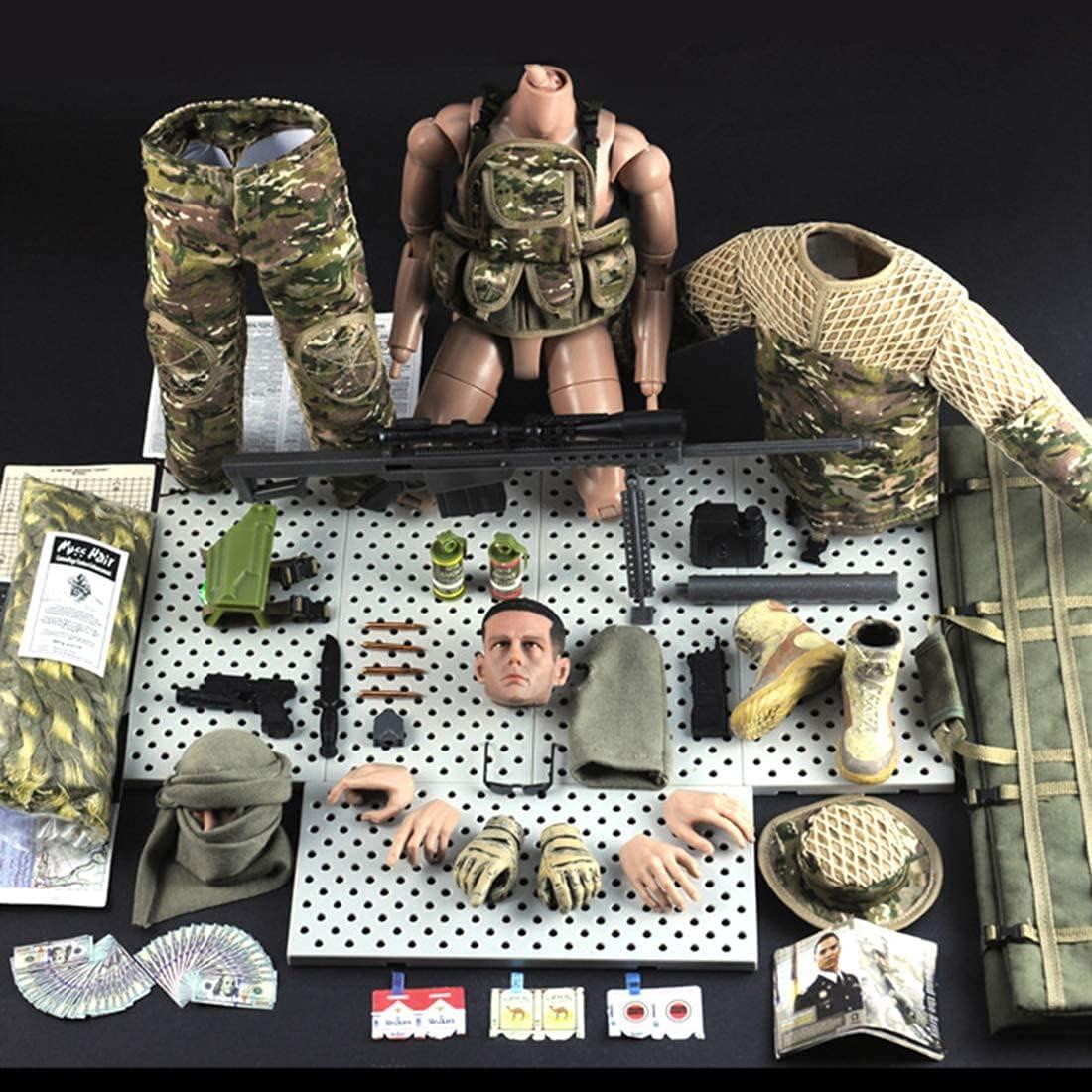 Figura de Acción Soldado Francotirador MoJyetli 30 CM Camuflaje