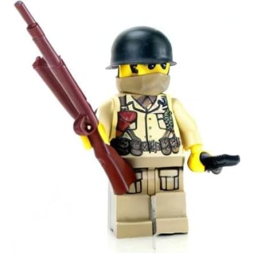 Minifigura Coleccionable Francotirador Ejército EE. UU. WWII 4.06cm