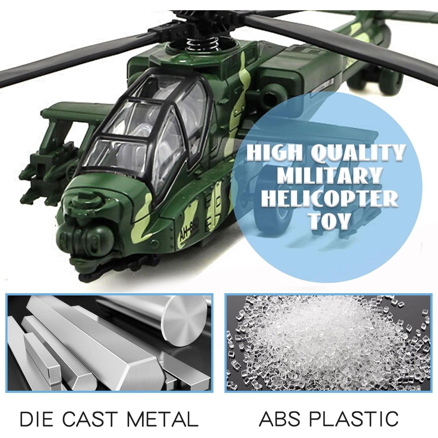 Helicóptero Militar OTONOPI con Luces y Sonidos - 22.1 cm