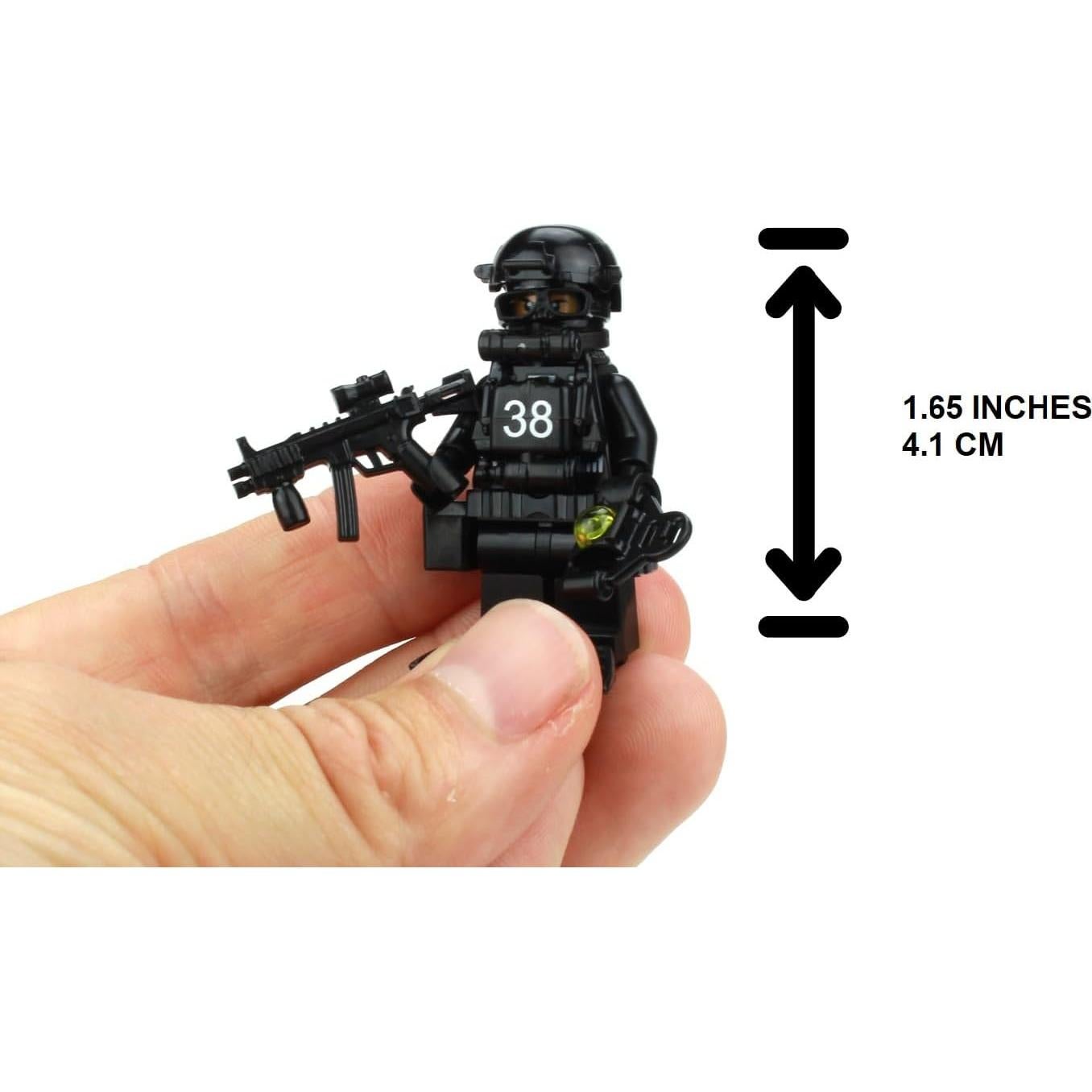 Minifigura Coleccionable Buceador Navy Seal Battle Brick 4cm