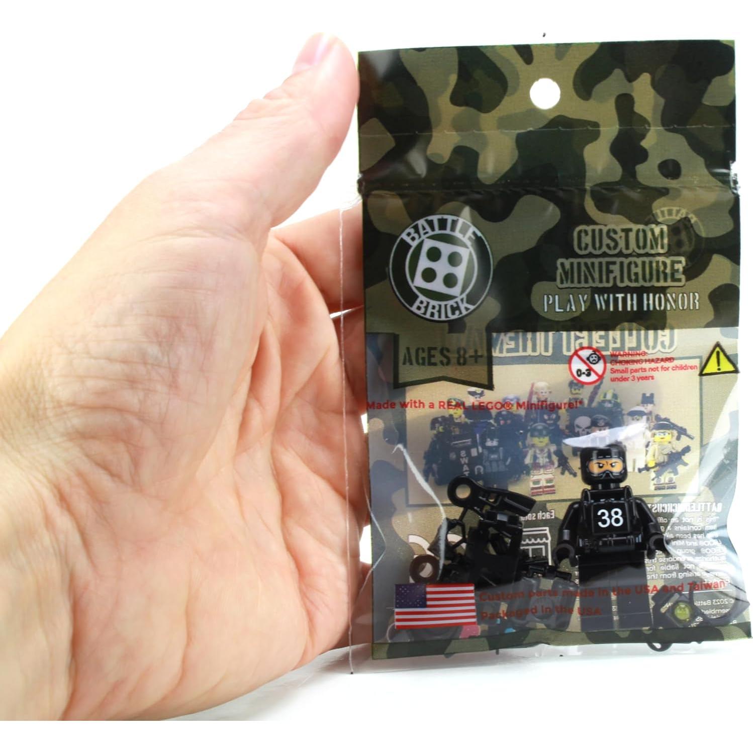 Minifigura Coleccionable Buceador Navy Seal Battle Brick 4cm