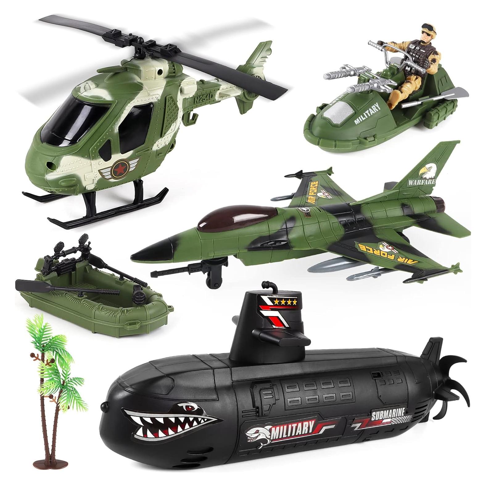 Juguete Submarino de Soldados de Ejército deAO - 7 Figuras