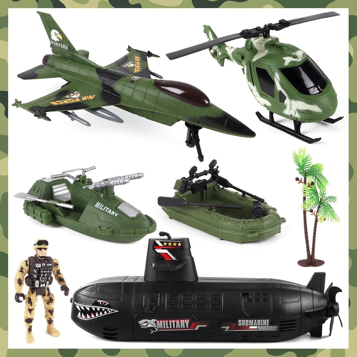 Juguete Submarino de Soldados de Ejército deAO - 7 Figuras