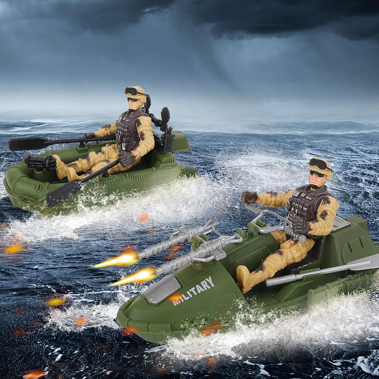 Juguete Submarino de Soldados de Ejército deAO - 7 Figuras