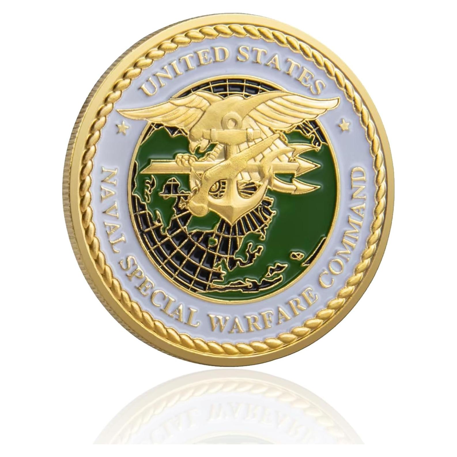 Moneda Conmemorativa Navy SEALs WRFLC - 39.87g, 3.99cm
