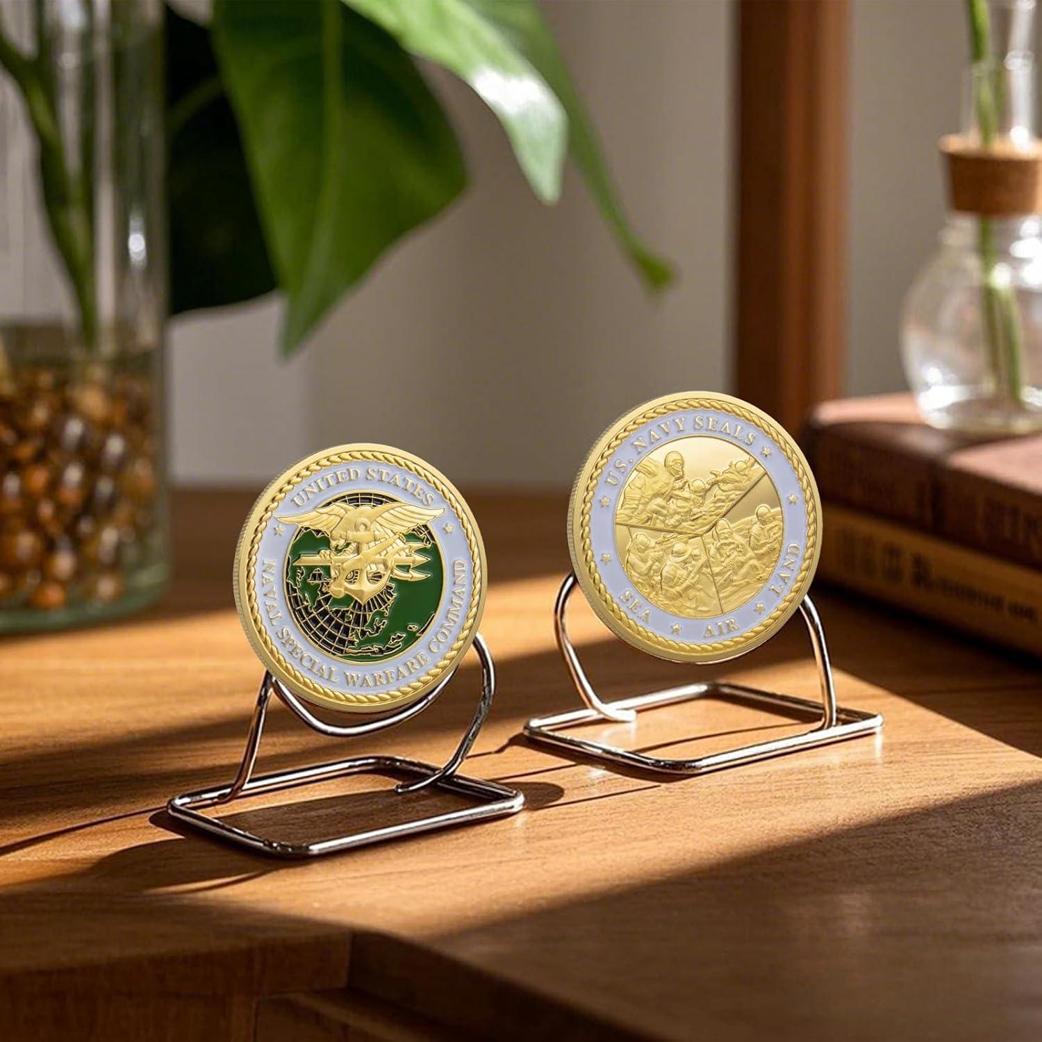 Moneda Conmemorativa Navy SEALs WRFLC - 39.87g, 3.99cm