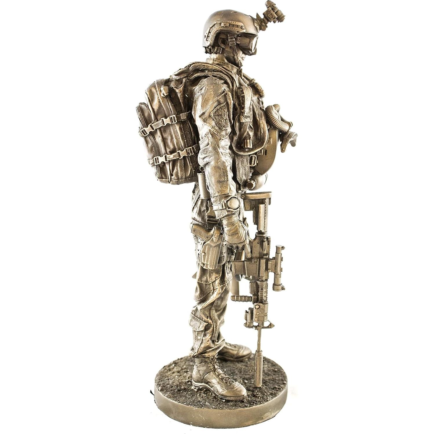 Estatua de Resina Bronceada YTC Navy Seal 33 cm #8086