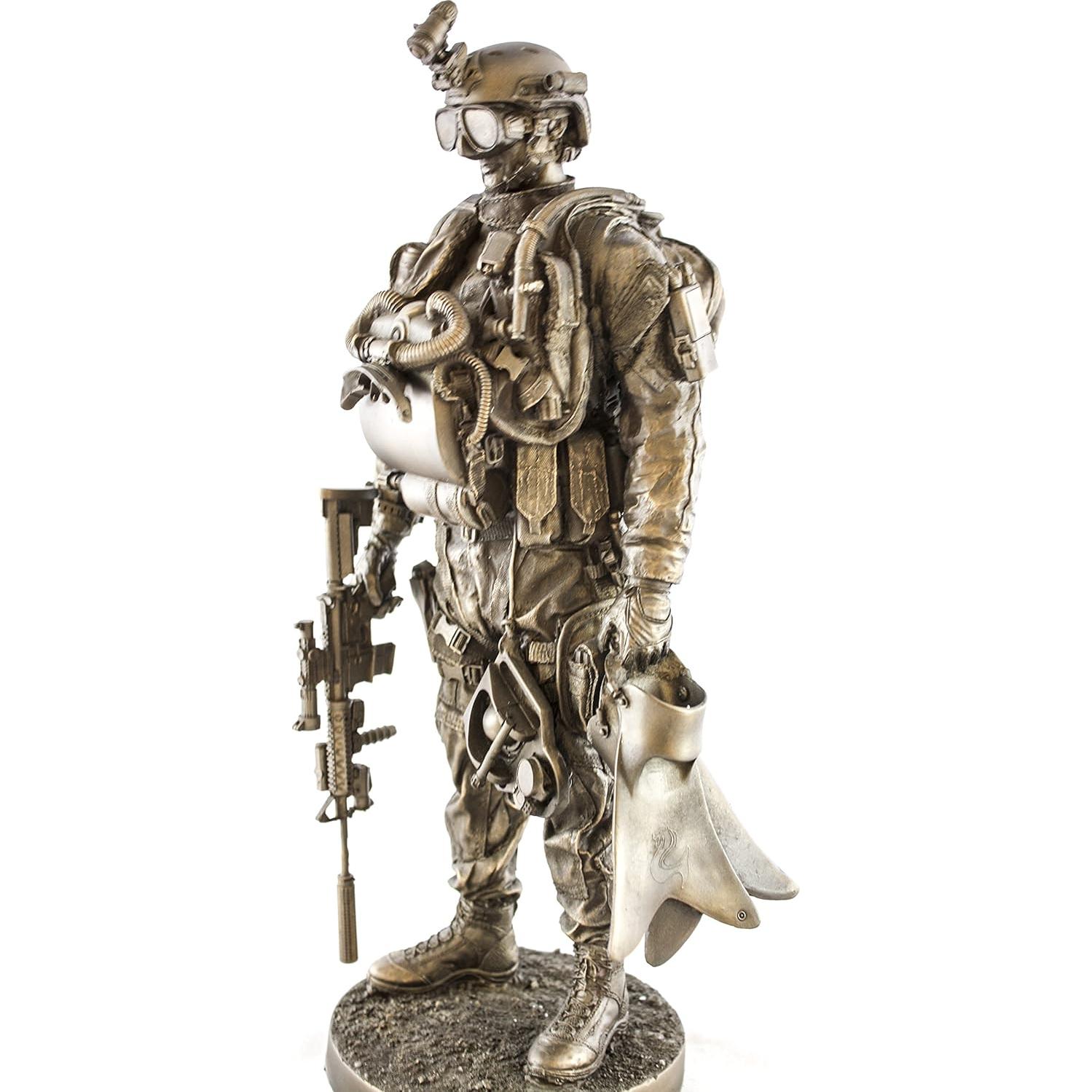 Estatua de Resina Bronceada YTC Navy Seal 33 cm #8086
