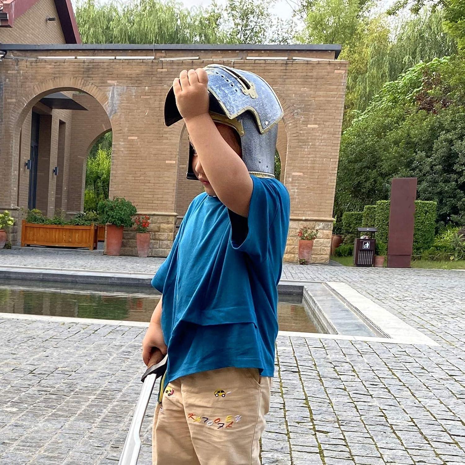 Casco Medieval de Caballero LOOYAR para Niños - Disfraz Halloween