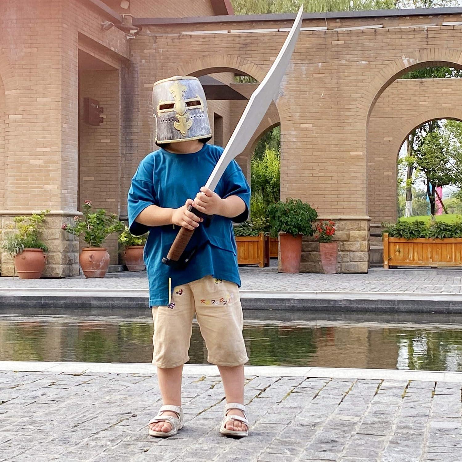Casco Medieval de Caballero LOOYAR para Niños - Disfraz Halloween