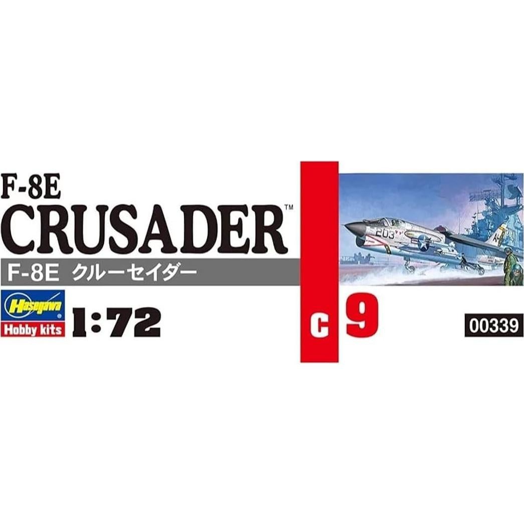 Modelo de avión Hasegawa F-8E Crusader 1:72 sin pintar