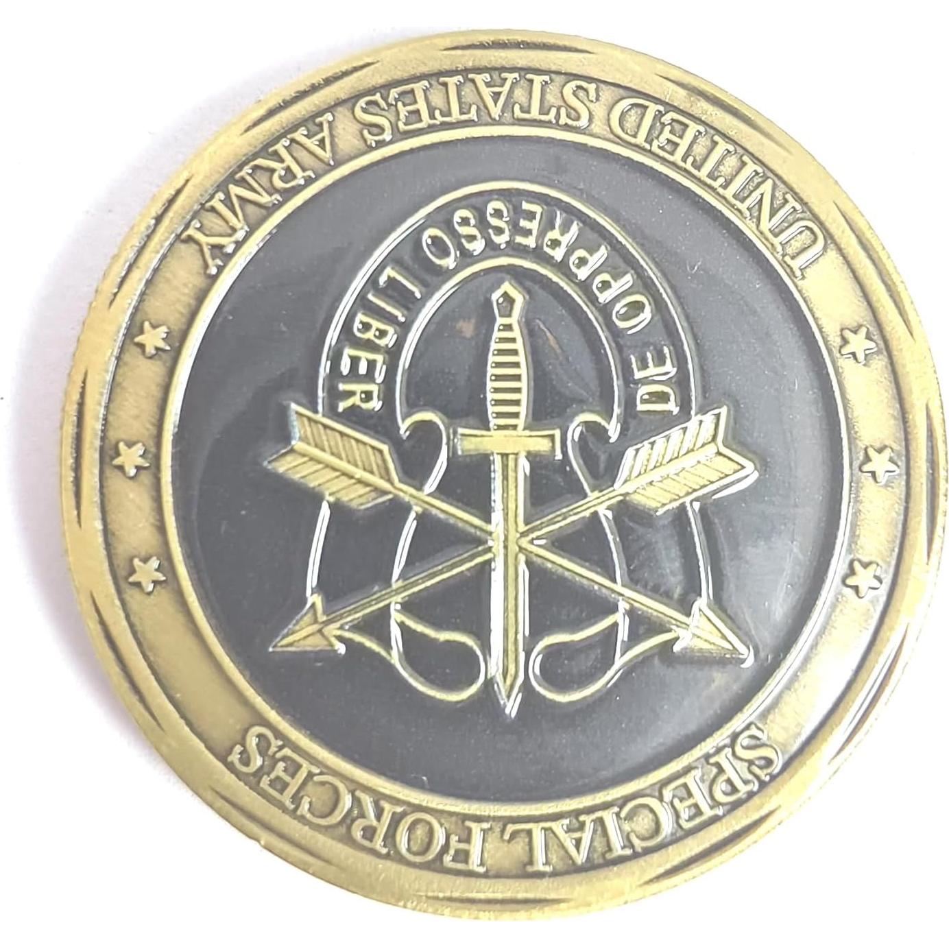 Moneda de Desafío Militar Boinas Verdes USA - Regalo Honorífico