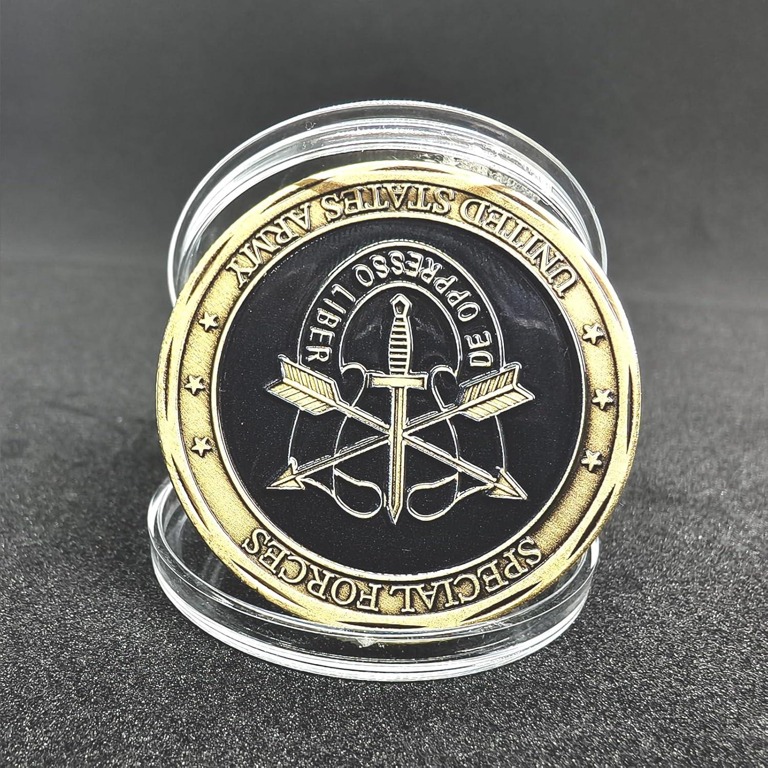 Moneda de Desafío Militar Boinas Verdes USA - Regalo Honorífico