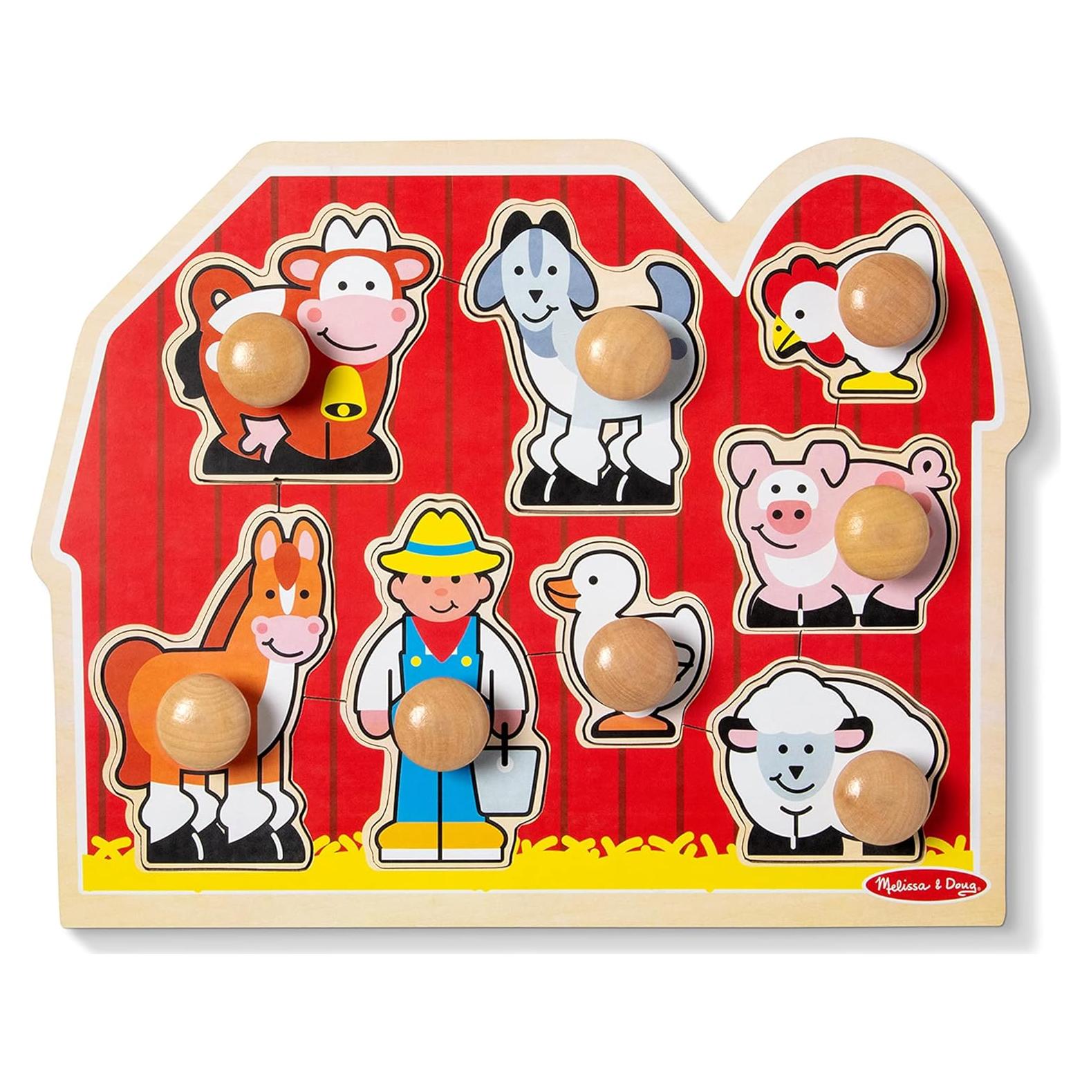Rompecabezas de Madera Jumbo Melissa & Doug Animales Granja