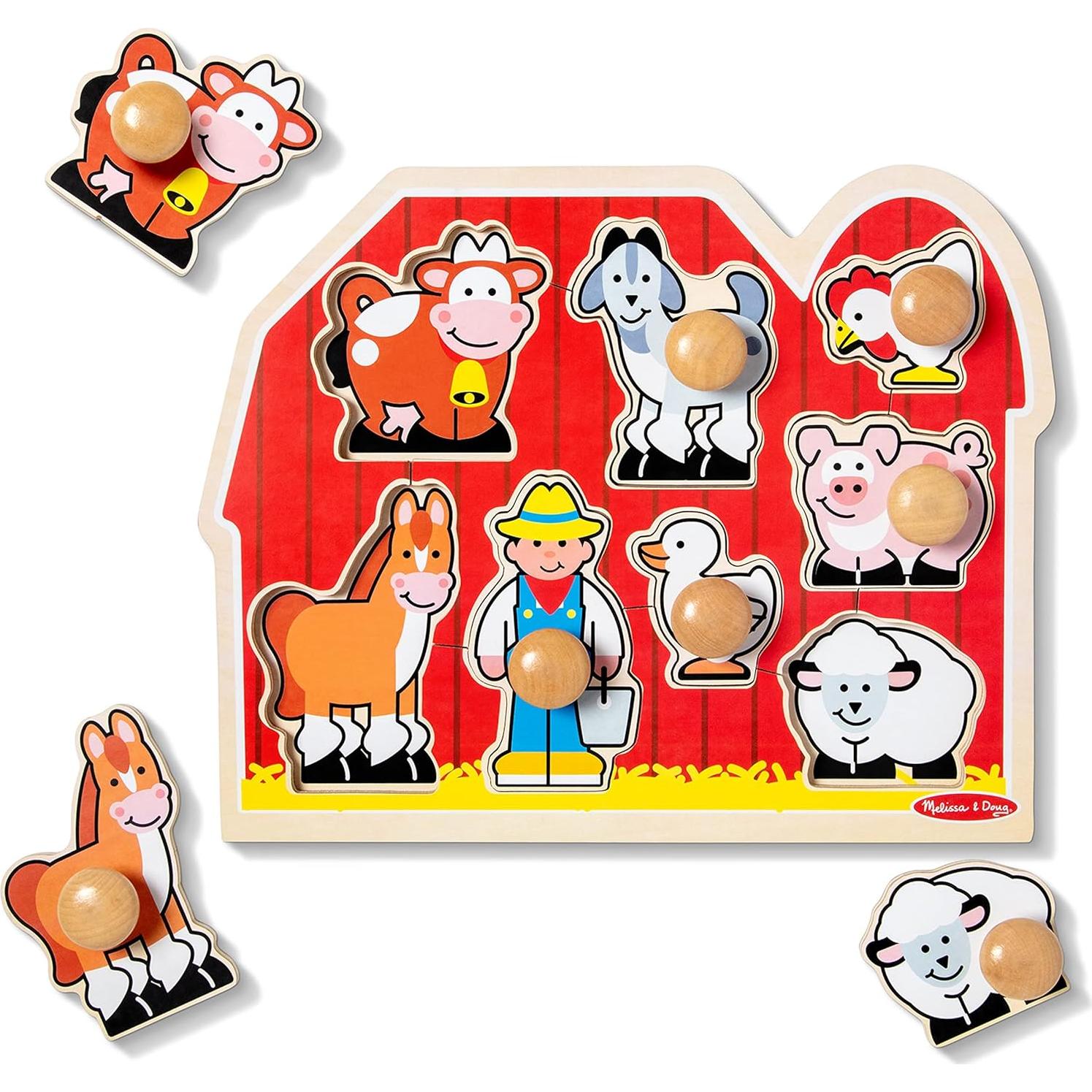 Rompecabezas de Madera Jumbo Melissa & Doug Animales Granja