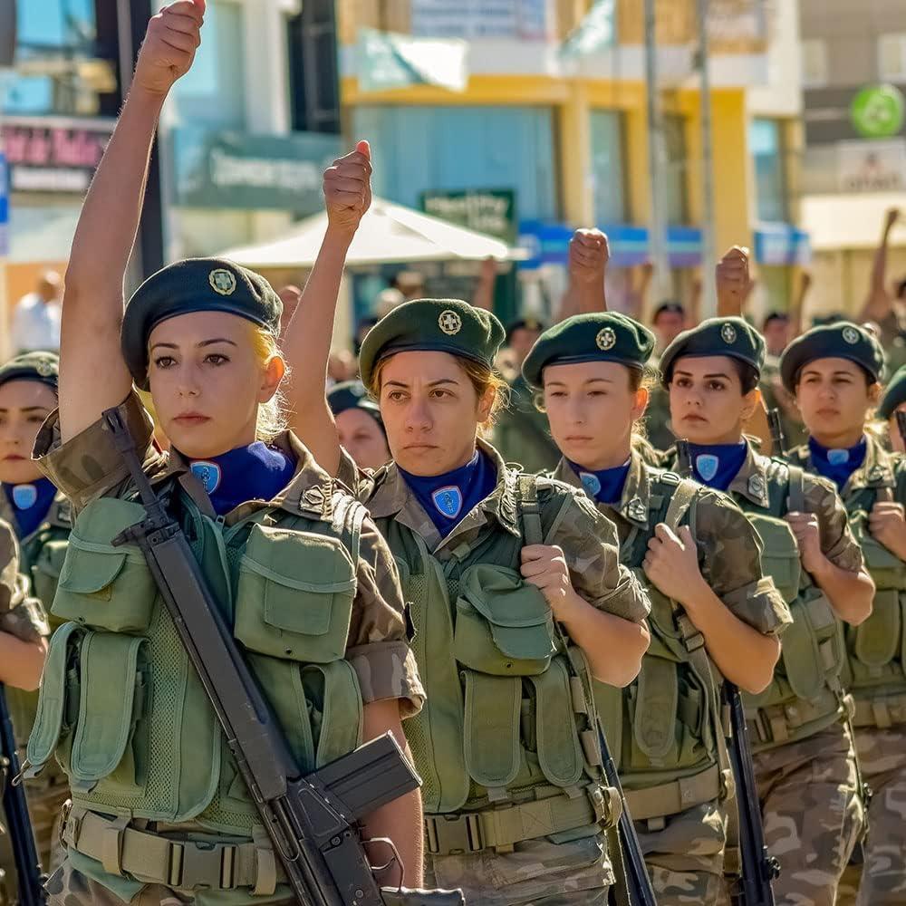 Gorro Boina Militar de Lana Unisex Verde Ejército