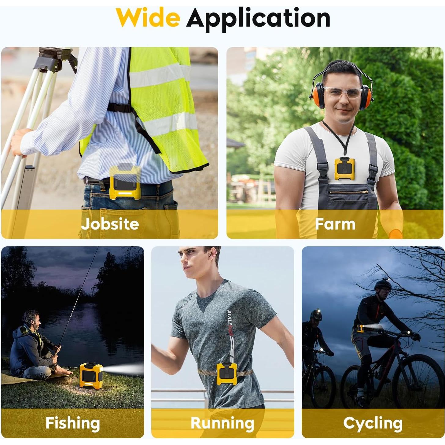 Ventilador Portátil LOUISWARE FS-30 10000mAh 3 Velocidades