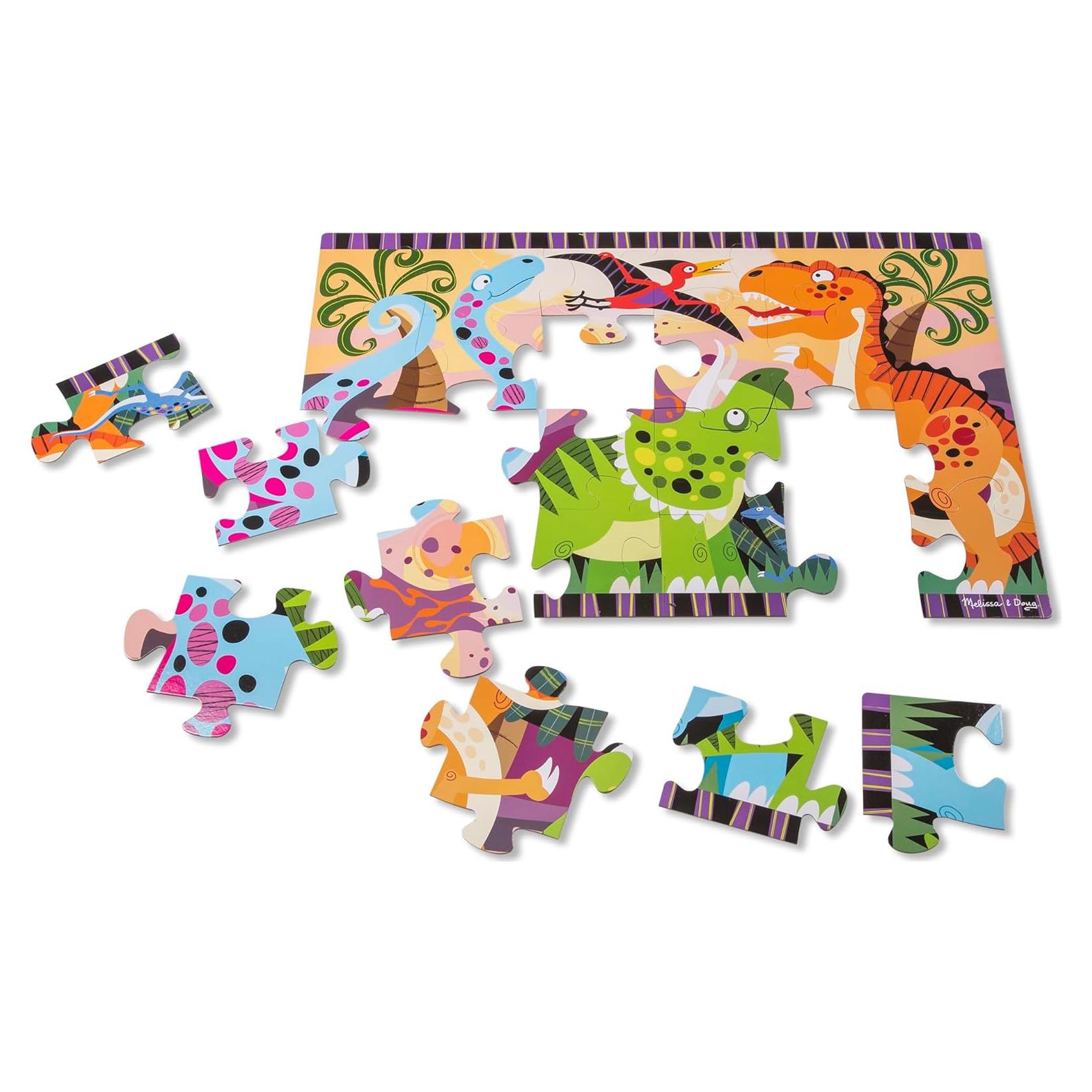 Rompecabezas de Suelo Jumbo Melissa & Doug Dinosaurios 24 Piezas
