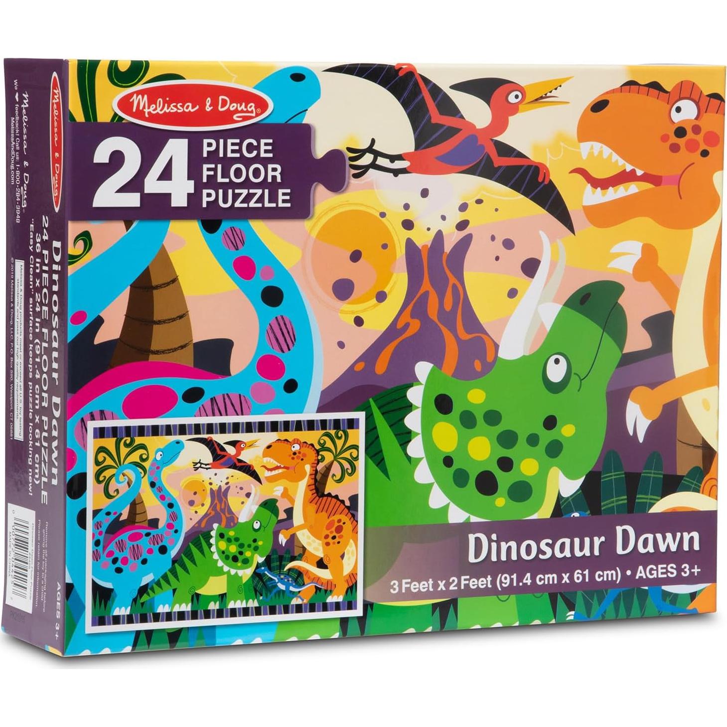 Rompecabezas de Suelo Jumbo Melissa & Doug Dinosaurios 24 Piezas