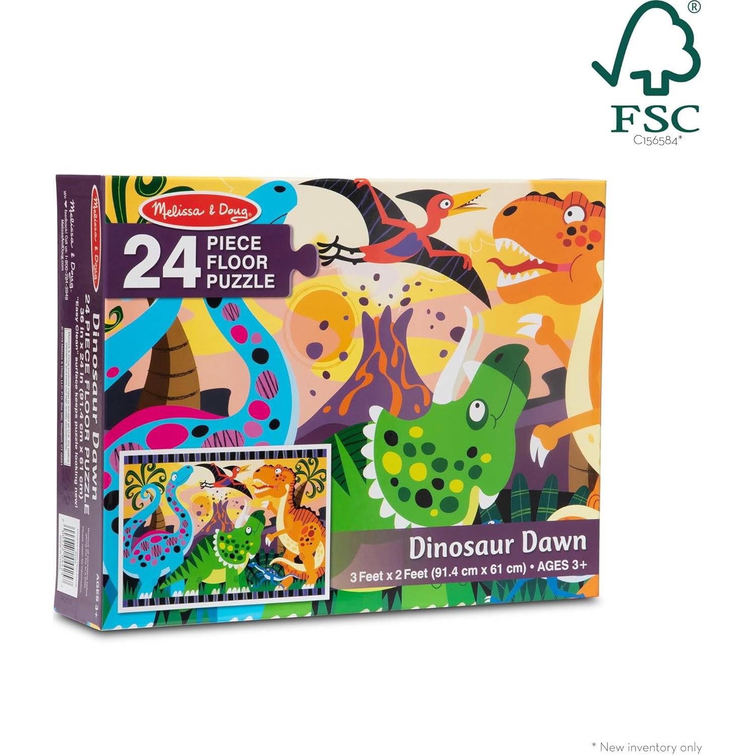 Rompecabezas de Suelo Jumbo Melissa & Doug Dinosaurios 24 Piezas