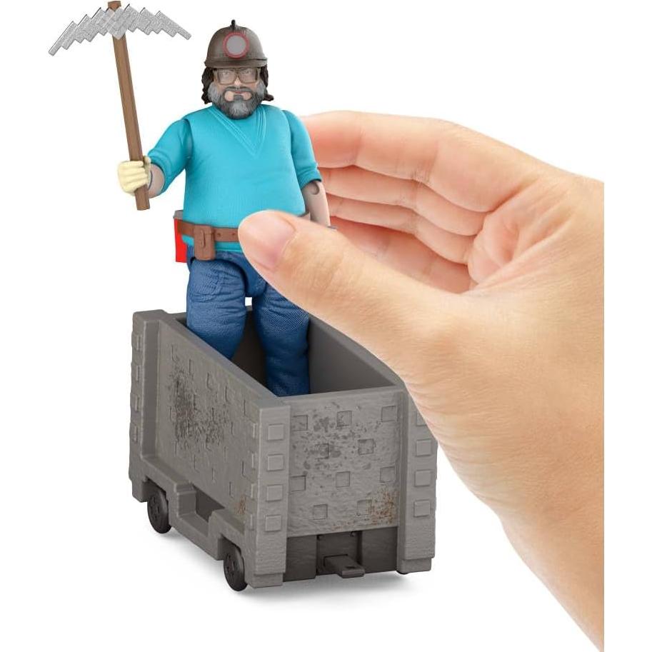 Juego de Figuras de Acción Mattel Minecraft Escape Carro Mina 10cm