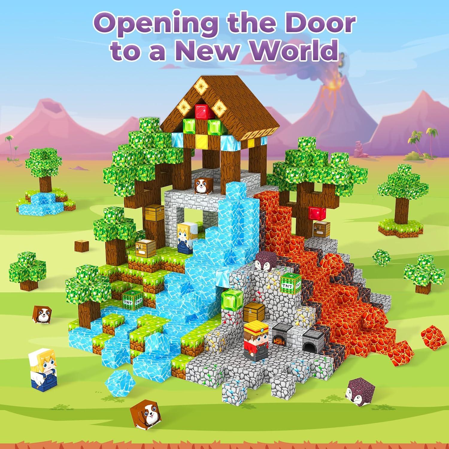 Bloques Magnéticos de Construcción ORZbb 100 Piezas 2x2 cm