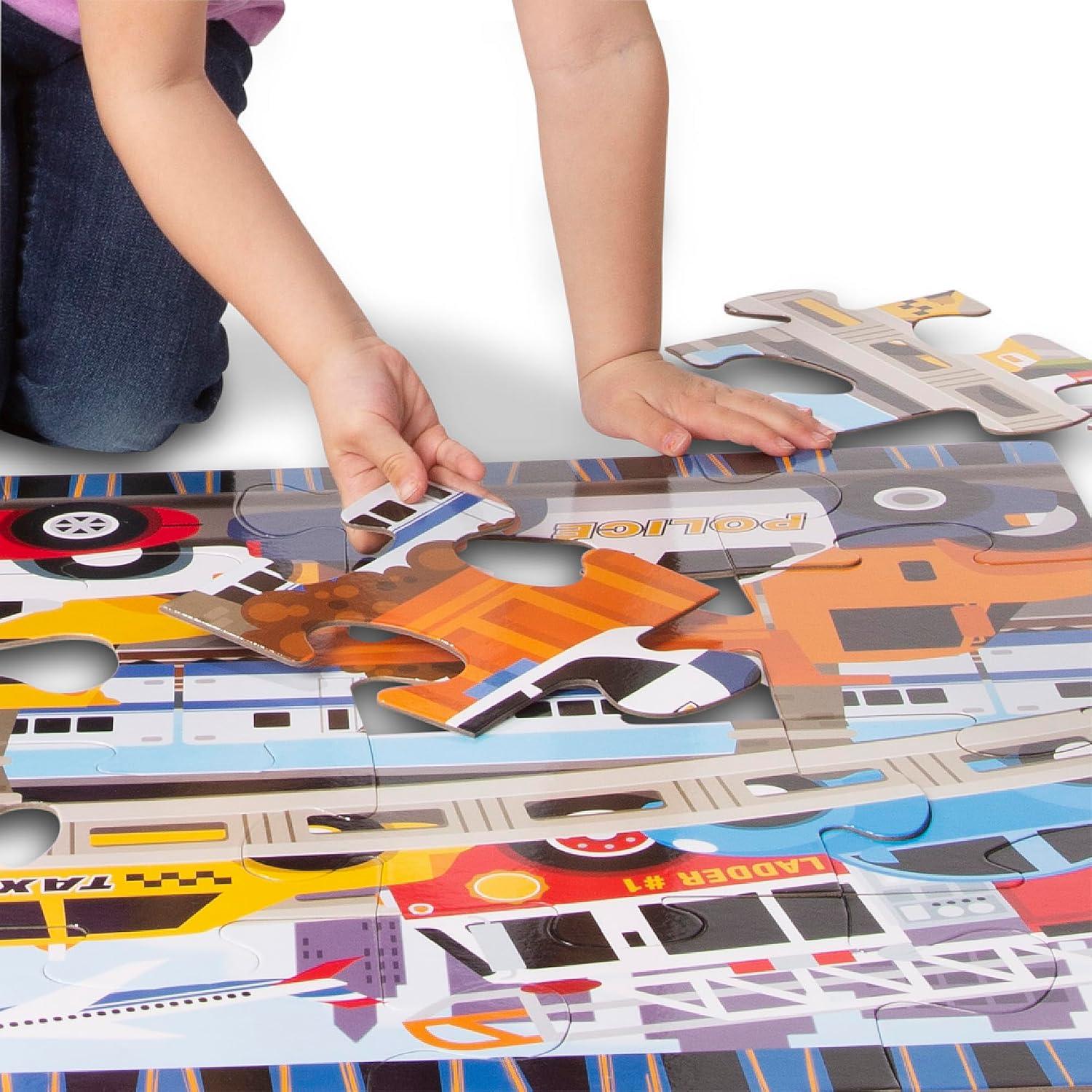 Rompecabezas de Suelo Jumbo Melissa & Doug Tráfico Atasco