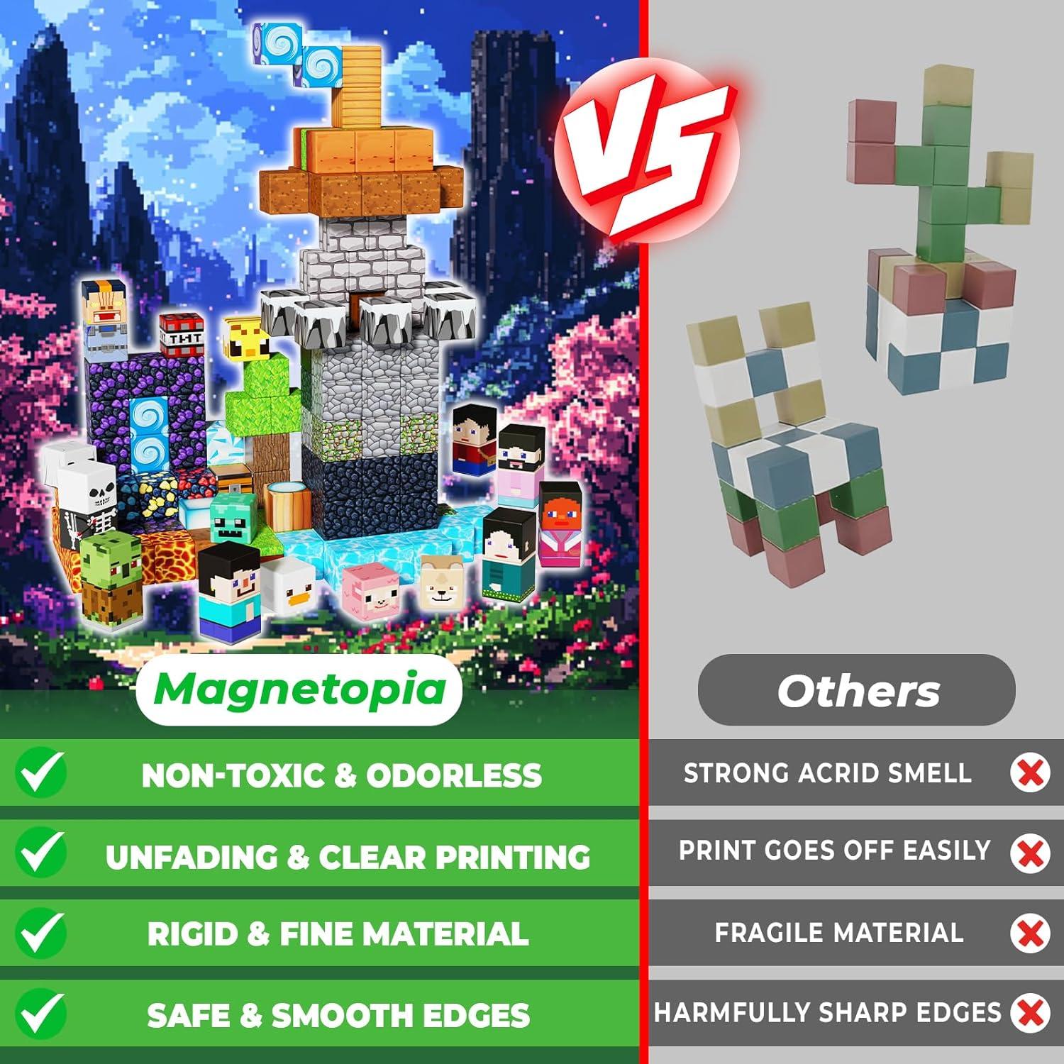 Bloques Magnéticos 150PCS Magnetopia - Juguetes Educativos 3-12 Años