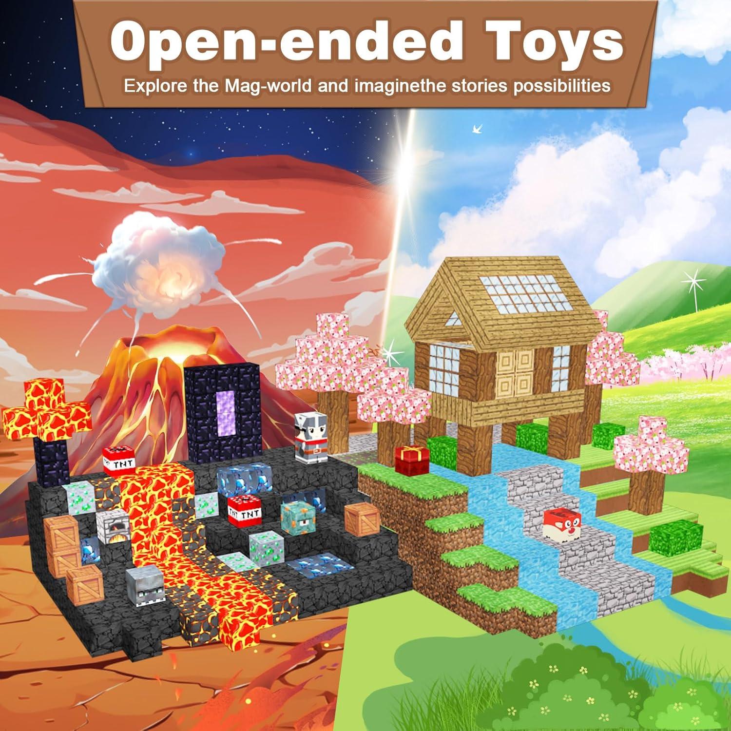 Set de Bloques Magnéticos 100PCS YuanPing - Juego STEM 3+