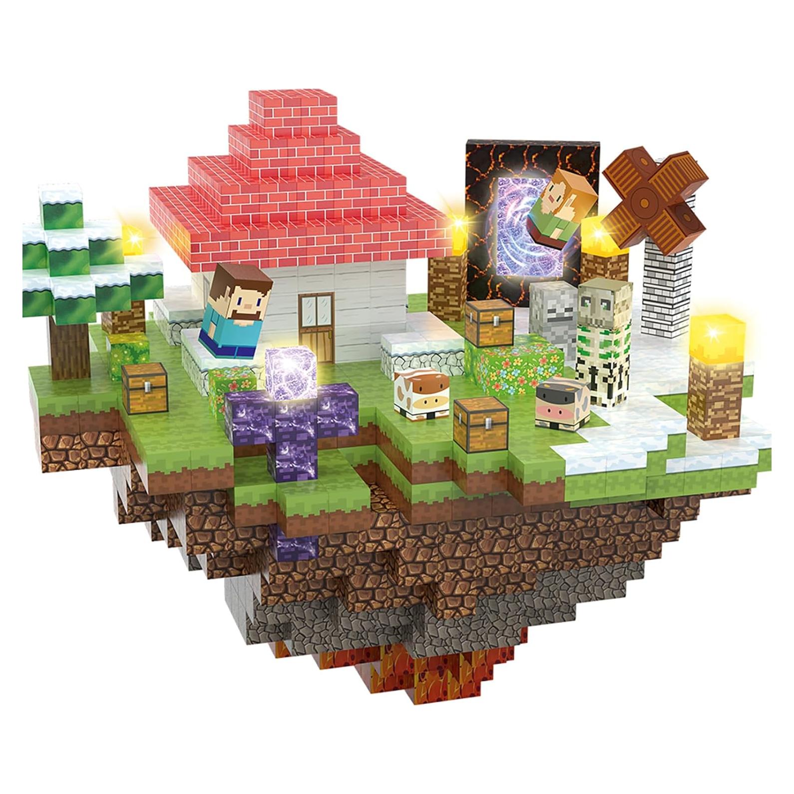 Juego de Bloques Magnéticos AIDYVOI 200PCS con Luz 3D