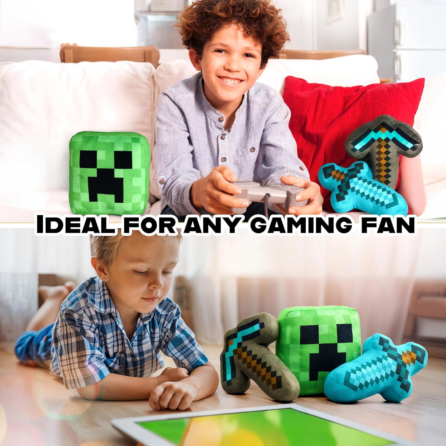 Conjunto de Peluches Minecraft Bioworld - 3 Figuras 20 cm