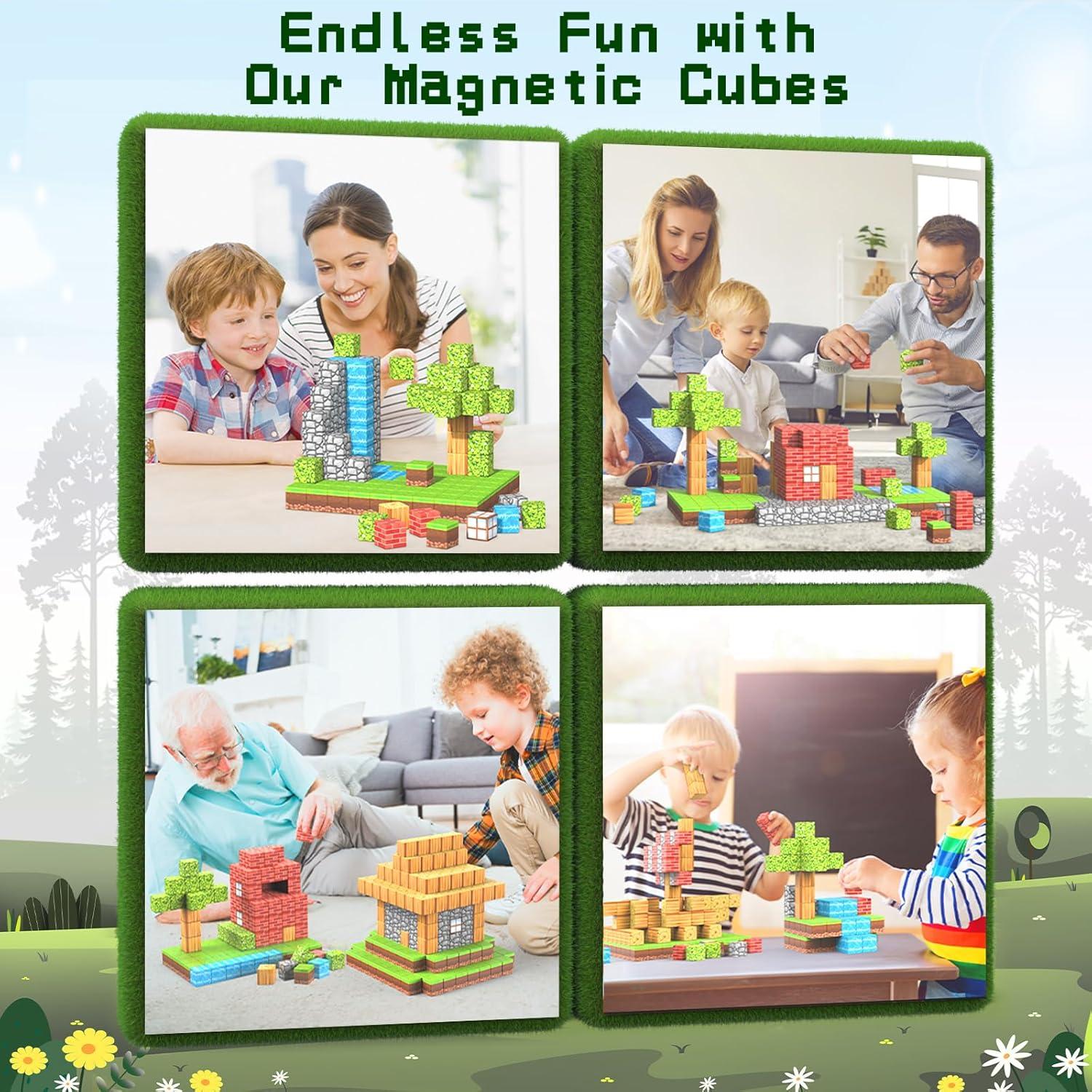 100 Bloques Magnéticos Wanplay 1 Pulgada para Niños 3-12 Años