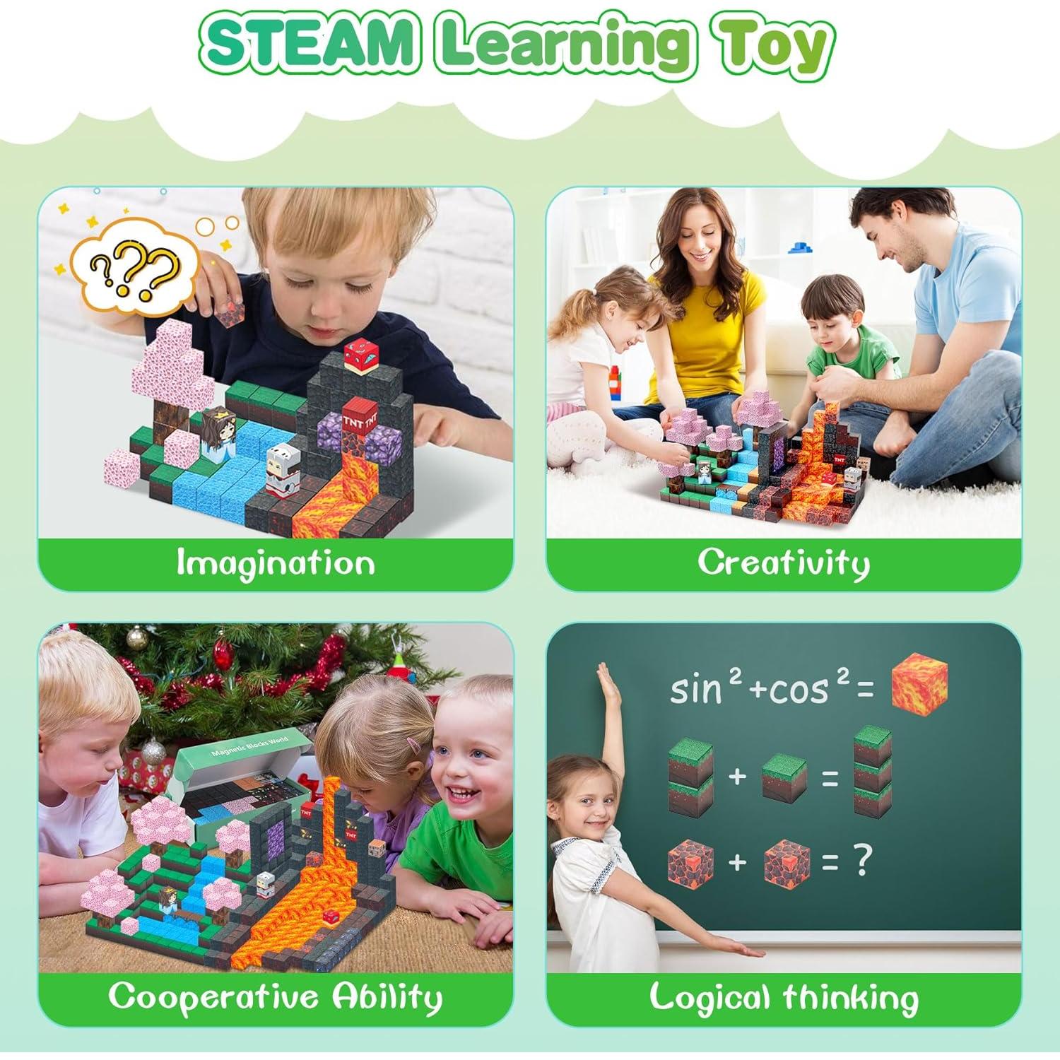 Bloques Magnéticos 100PCS SKTMYY Mundo del Bosque 0.79kg