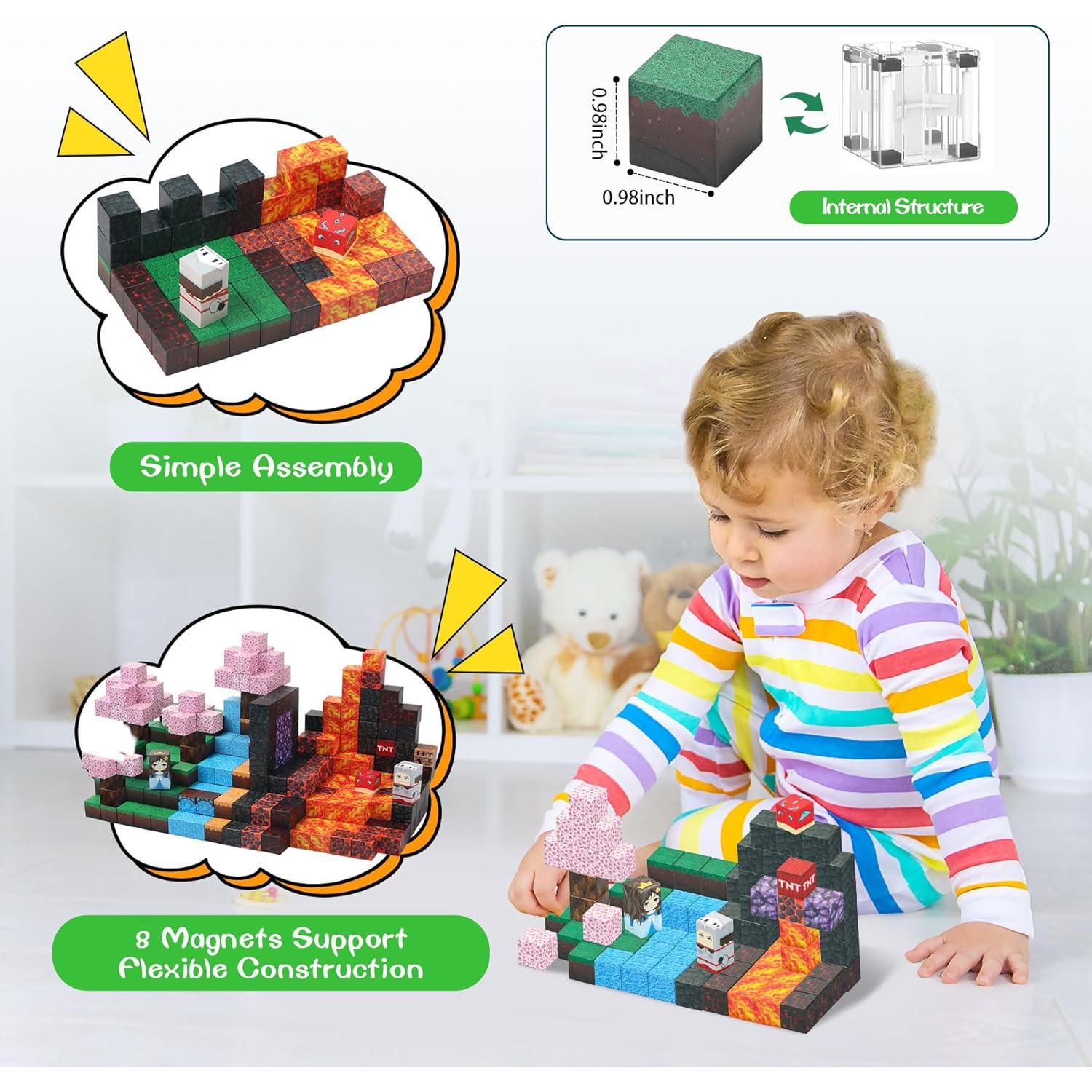 Bloques Magnéticos 100PCS SKTMYY Mundo del Bosque 0.79kg