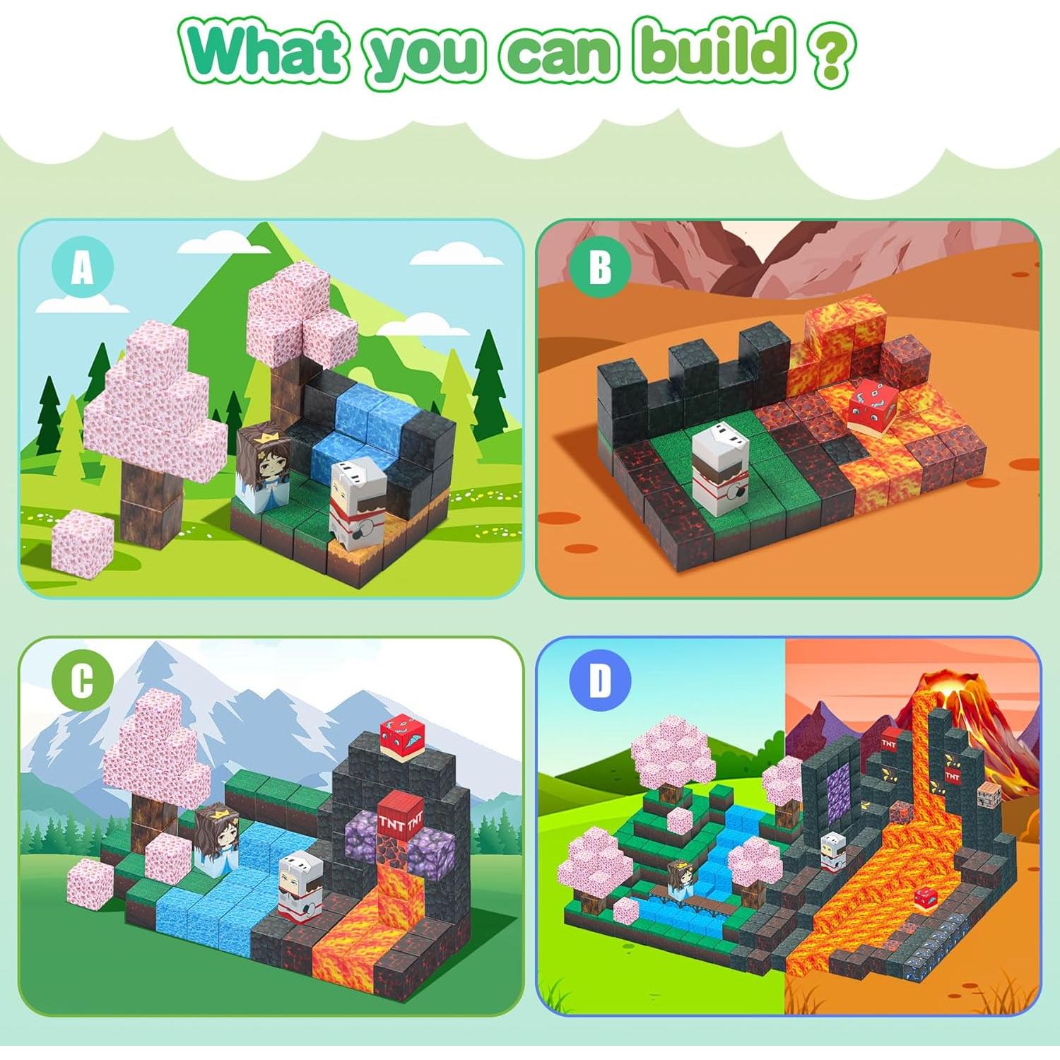 Bloques Magnéticos 100PCS SKTMYY Mundo del Bosque 0.79kg