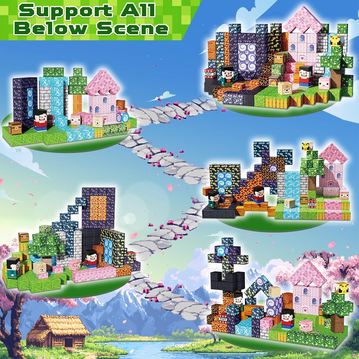 Bloques Magnéticos de Construcción Goody King 200PCS - Aventura