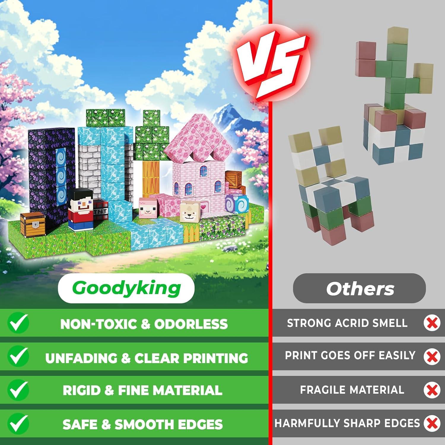 Bloques Magnéticos de Construcción Goody King 200PCS - Aventura