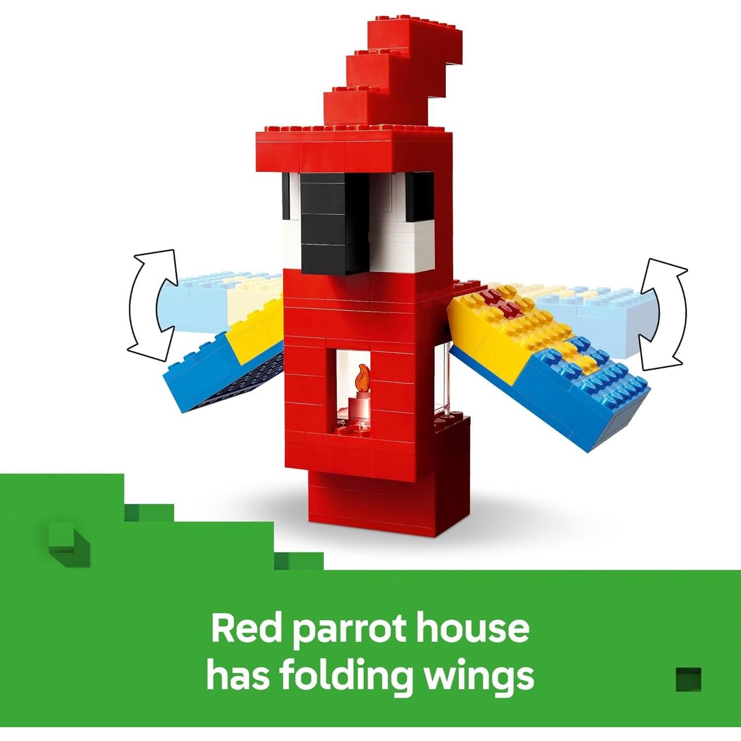 LEGO Minecraft Casas de los Loros 21282 - Juguete 8+